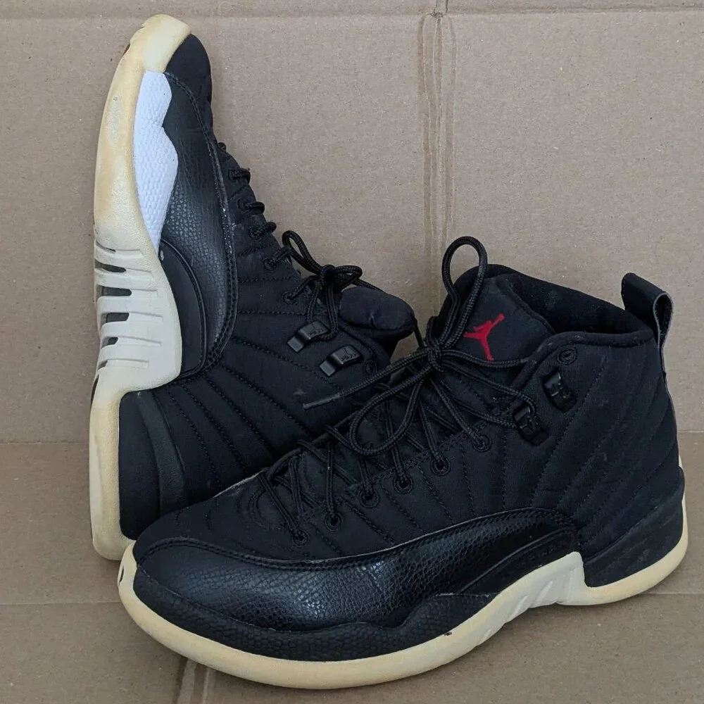 Jordan 12 Retro Shoes Mens Size 8 Flu Game 130690-004 Basketball Sneakers